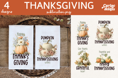 Thanksgiving Kitchen Towel Sublimation Bundle Product Image 2