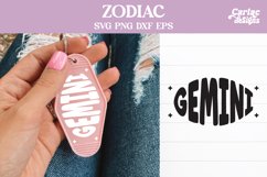 Zodiac Signs Motel Keychain SVG, Zodiac Signs Keychain SVG Product Image 5