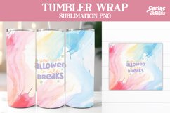 Tumbler Sublimation Wrap, Motivational Tumbler Wrap Product Image 1