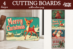 Christmas Cutting Board Sublimation Desins Product Image 1