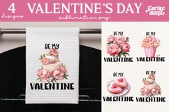 Kitchen Towel Sublimation, Valetines Day Sublimation Product Image 1
