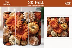 3d Tumbler Sublimation Wrap Bundle | 3d Pumpkins Sublimation Product Image 5