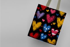 Watercolor Heart Background Digital Paper Product Image 4