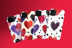 Watercolor Heart Seamless Digital Paper Product Image 5