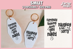 Smut Motel Keychain SVG, Book Lover Keychain Design Product Image 1