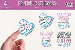 Nurse Printable Stickers, Funny Nursing Stickers Product Image 1