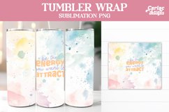 Tumbler Sublimation Wrap, Motivational Tumbler Wrap Product Image 1