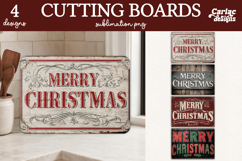 Christmas Cutting Board Sublimation Desins Product Image 1