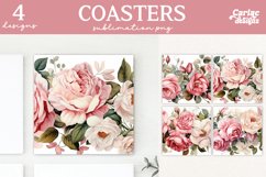Valentines Square Coaster Sublimation Designs