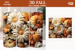 3d Tumbler Sublimation Wrap Bundle | 3d Pumpkins Sublimation Product Image 6