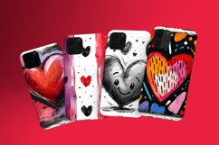 Watercolor Heart Seamless Digital Paper Product Image 5