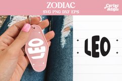 Zodiac Signs Motel Keychain SVG, Zodiac Signs Keychain SVG Product Image 7