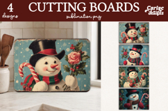 Christmas Cutting Board Sublimation Desins Product Image 1