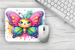 Watercolor butterfly Mousepad Sublimation Design Product Image 1