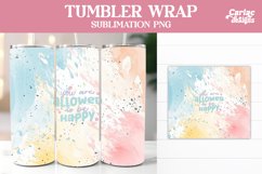 Tumbler Sublimation Wrap, Motivational Tumbler Wrap Product Image 1