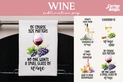 Kitchen Towel Sublimation, Wine Kitchen Towel Sublimation Product Image 1