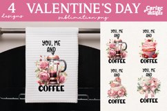 Kitchen Towel Sublimation, Valetines Day Sublimation Product Image 1