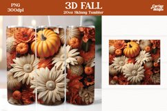 3d Tumbler Sublimation Wrap Bundle | 3d Pumpkins Sublimation Product Image 8