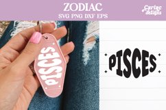 Zodiac Signs Motel Keychain SVG, Zodiac Signs Keychain SVG Product Image 9
