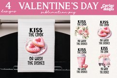 Kitchen Towel Sublimation, Valetines Day Sublimation Product Image 1
