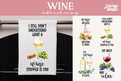 Kitchen Towel Sublimation, Wine Kitchen Towel Sublimation Product Image 1
