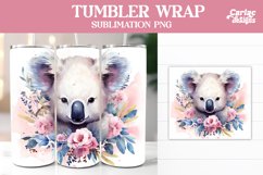 Koala Tumbler Sublimation Wrap Product Image 1