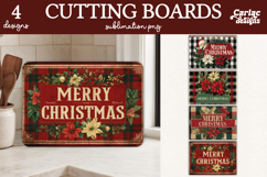 Christmas Cutting Board Sublimation Desins Product Image 1