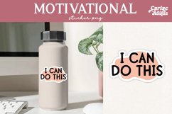 Inspirational Sticker, Motivational Sticker, Printable PNG Product Image 1