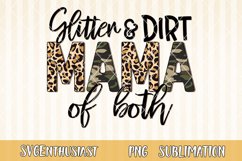 Glitter and dirt mama of both Sublimation file Product Image 1