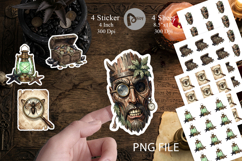 Macabre Gothic Scholar Sticker Product Image 1