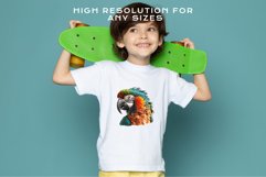 watercolor cute Macaw Parrot, Safari birds bird clipart, sublimation nursery drawing Savanna Macaw Parrot Birds Clipart Savanna PNG Nursery Art Scrapbook Image Watercolor Transparent Print invitation t-shirt designs sublimation printable digital