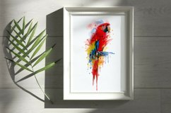 Parrot Macaw Watercolor Sublimation Clipart PNG JPG Product Image 4