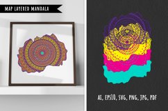 Map, Mandala SVG, layered, cut file, bundle, patriotic, clip art, banners, scrapbook, party invitations, covers, accessories, birthdays, t-shirts, mugs, stencils, pillow- design, wall art, greeting cards, cricut svg, map, mandala, silhouette, cut file, pa