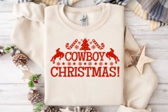 Cowboy Christmas Bundle SVG Western Xmas Rodeo Silhouette Product Image 2