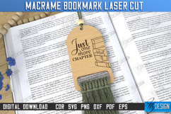 Macrame Wooden Bookmarks Laser Cut Bundle, Book Quotes SVG Product Image 10