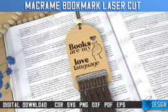 Macrame Wooden Bookmarks Laser Cut Bundle, Book Quotes SVG Product Image 11