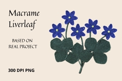 Macrame Wildflower Clipart PNG Set of 5 Designs Product Image 5
