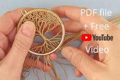 Micro Macrame Tree Pendant DIY YouTube Transcript Product Image 1