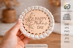 Macrame Coasters Bundle Laser Cut. Family Coaster SVG Product Image 8