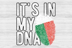 It's in my DNA Madagascar Flag Fingerprint PNG Sublimation Product Image 1