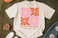 Made For More PNG, Christian Floral Verse Design Product Image 2