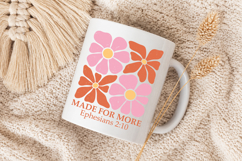 Made For More PNG, Christian Floral Verse Design Product Image 5