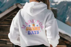Retro Summer Sunny Days Varsity SVG PNG T-shirt Design Product Image 2