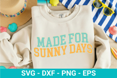 Made For Sunny Days SVG - Retro Summer Design Product Image 1