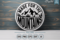 Camping Round Sign SVG Bundle | Outdoor Sign | Camping SVG Product Image 5