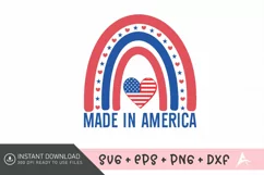 Made in America SVG , 4th of July SVG , Independence Day SVG Product Image 1