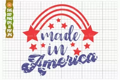 Made in America SVG |4th of july SVG | Patriotic Svg Product Image 1