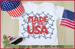 Made in the USA Stars Patriotic SVG File Product Image 1