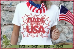 Made in the USA Stars Patriotic SVG File Product Image 2