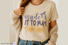 Made It to May Teacher Summer Funny SVG PNG Design Product Image 3